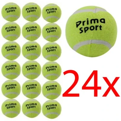 Image of BARGAINS GALORE NEW PACK OF 24 TENNIS BALLS SPORT PLAY CRICKET DOG TOY BALL OUTDOOR FUN BEACH LEISURE STURDY &amp; DURABLE