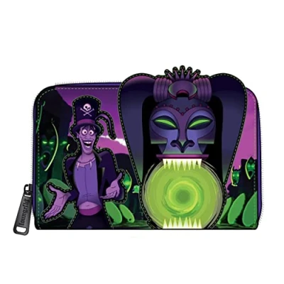 Image of loungefly funko disney tiana and the toad dr. faciler lenicular wallet