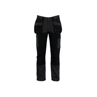 Image of Stanley Dixon Slim Fit Trousers Grey/Black Waist Size 38&quot;