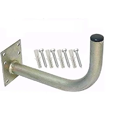 Image of K M Electronics® Heavy Duty Satellite Sky Dish TV Aerial CCTV Wall Mount L Shaped Bracket