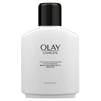 Image of Olay Complete All Day Moisture Lotion UV Defense SPF 15, Sensitive Skin, 4 fl oz (118 ml) (1 pack)
