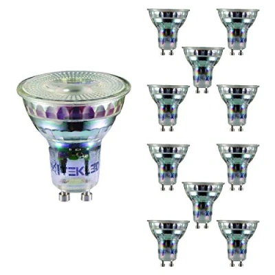 Image of TEKLED® GU10 LED Bulbs Energy Saving 4W Light Bulb 50W Halogen Spotlight Equivalent MR16 3000K 350LM NONDIMMABLE 10 Pack Warm White