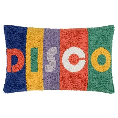 Image of Heya Home Disco Knitted Feather Filled Cushion Multicolour Polycotton One Size