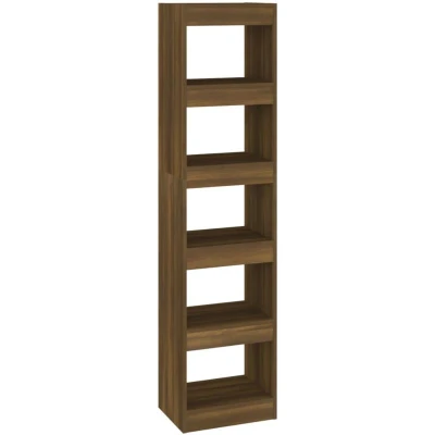 Image of vidaXL Book Cabinet/Room Divider Brown Oak 40x30x166 cm