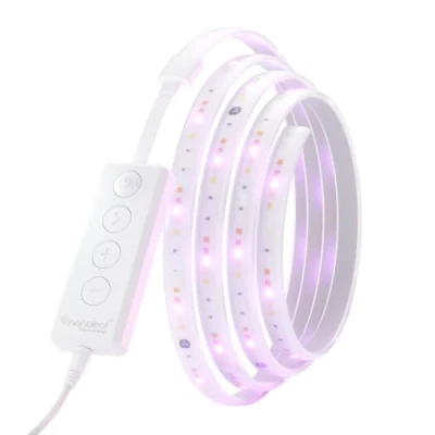 Image of Nanoleaf Matter Essentials Lightstrip Starter Kit, 2M Smart RGBW LED Strip Light over Thread, Bluetooth Colour Changing Strip, Works with Google Apple, Room Decor &amp; Gaming