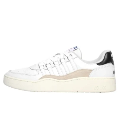 Image of K Swiss Mens Cannoncourt Trainers White Leather Size UK 10