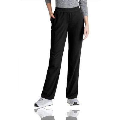 Image of BARCO Skechers Vitality Aura Scrub Pant for Women Mid Rise Medical Pant, 5 Pockets, 4 Way Stretch Women&#039;s Black, Large