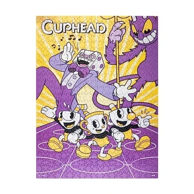 Image of Grupo Erik Cuphead Puzzle 500 Piece Jigsaw Puzzles 24 x 17 inches 61 45.7 cm Ready For The Devil&#039;s Dance? Includes Gift Box &amp; Poster Home Decor