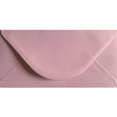 Image of DL Coloured Envelopes for Greeting Cards Wedding Invitations &amp; Crafts (110x220mm) Pack of 10 (Light Pink)