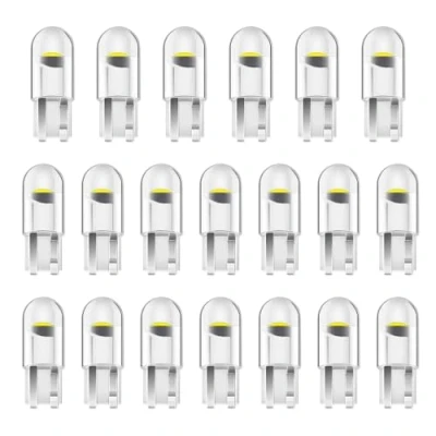 Image of Alopee W5w LED Bulb, 501 T10 White Side Market Lights for Car, 12VDC Wedge Base 1 SMD Bulbs Map, Dome, License Plate, Door, Trunk, Marker Lights(20Pack)
