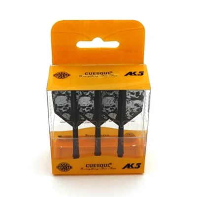 Image of CUESOUL ROST Integrated Dart Shaft and Flights,big wing shape,Set of 3 pcs Skull Pattern(CSAK 5KL12)