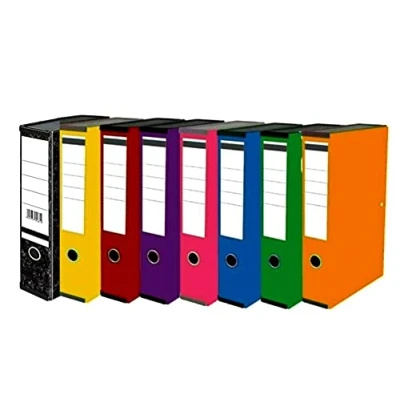 Image of Strong Premium Quality Linen Box Files A4 Foolscap Size by Nobel (Pack of 8)