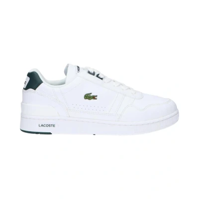 Image of Lacoste Tclip Trainers for kids, Size: 2.5, White/dark green High quality imitation leather