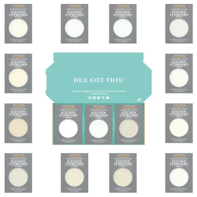Image of Rust Oleum Kitchen Cupboard Paint in Gloss Finish Elegant Whites Tester Box