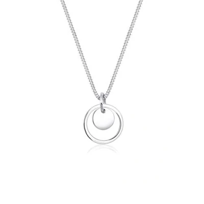 Image of Elli Necklace Women Circle Plate Pendant Filigree in 925 Sterling Silver
