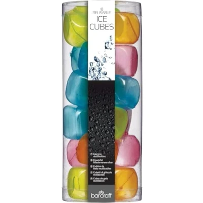 Image of BarCraft Pack of 18 Reusable Ice Cubes