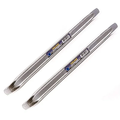 Image of 2x 12&quot; Heavy Duty Metal Tyre Lever Tools Car/Motorbike/Bike Flat Wheel Removal/Change