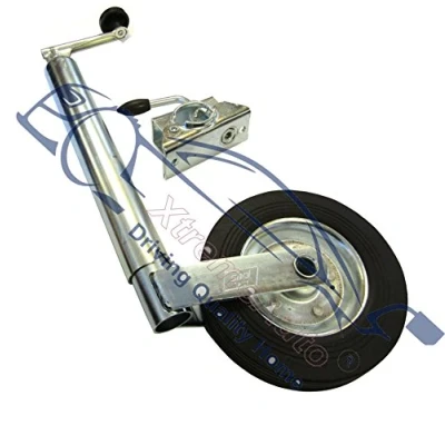 Image of XtremeAuto® Trailer/Caravan Wind Up Jockey Wheel Stand 48mm + Heavy Duty Clamp