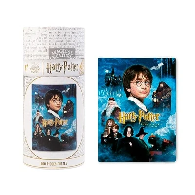 Image of Grupo Erik Harry Potter Puzzle 500 Piece Jigsaw Puzzles 24 x 17 inches 61 45.7 cm and the Philosopher&#039;s Stone Includes Gift Box &amp; Poster Home Decor Gifts