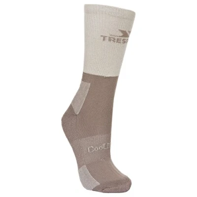 Image of Trespass Leader, Stone Marl, 6/9, Light Socks for Women, UK Sizes 6 9, Beige