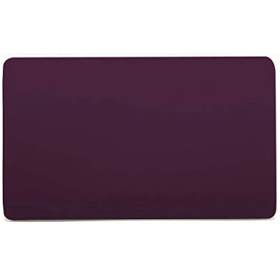 Image of Trendi 2 Gang Artistic Modern Glossy Tactile Double Blanking Plate Plum