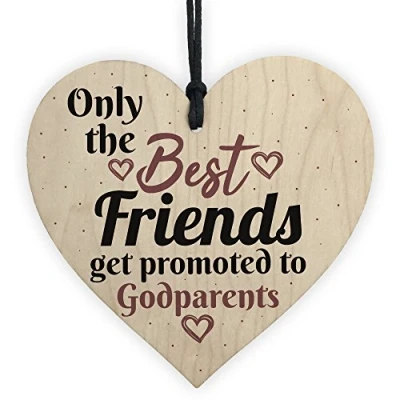 Image of RED OCEAN Handmade Godparent Asking Gift For Christening Special Keepsake