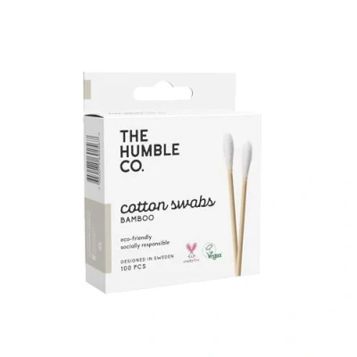 Image of The Humble Co. Natural Cotton Swabs, White (100 count) Eco Friendly, Vegan
