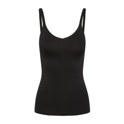 Image of PIECES Women&#039;s PLAIN UNDERWEAR TOP NOOS Vest, Black, 38 (Manufacturer size: M/L)