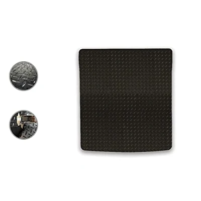 Image of Car Mat Co Tailored Fit Black Heavy Duty Rubber Boot for VW Sharan 2011 On