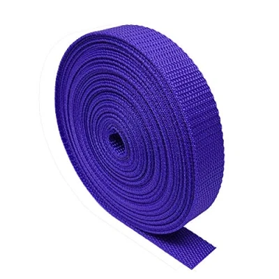 Image of The Bead Shop Heavy Duty Webbing Strap Tape 5 metres Rucksack/Backpacks, Luggage/Cargo Strapping, Belts (Purple, 20mm)