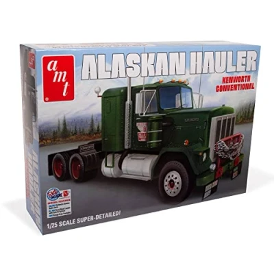 Image of AMT AMT1339/06 1/25 Kenworth Alaskan Hauler Model Kit, Multi Colour