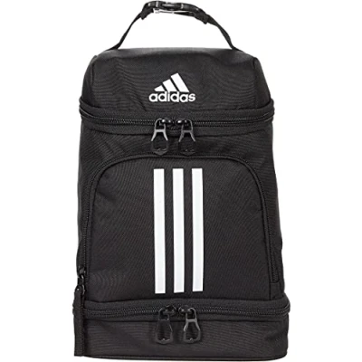 Image of adidas Unisex Adult Excel Insulated Lunch Bag Backpack, Black/White, One Size