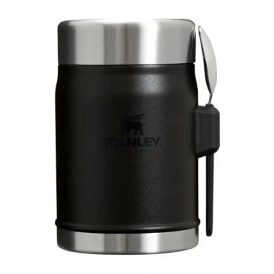 Image of STANLEY Classic Legendary Food Jar + Spork 14oz Matte Black