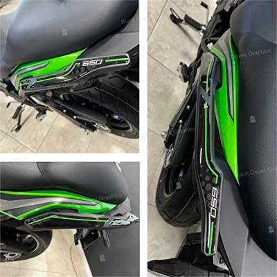 Image of Resin 3D Stickers Handle Protection Compatible with KAWASAKI Versys 650 2022 (Handle Protection)…