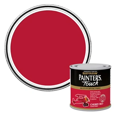 Image of Rust Oleum AMZ0003 250ml Painter&#039;s Touch Toy Safe Paint Cherry Red Gloss