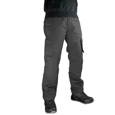 Image of DURUS WORKWEAR Multi Functional and Hardwearing Cargo Pocket Work Trousers with YKK Zip Grey