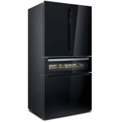 Image of Siemens KF96RSBEA 183 X 90.6 Cm French Door Bottom Mount Refrigerator Black