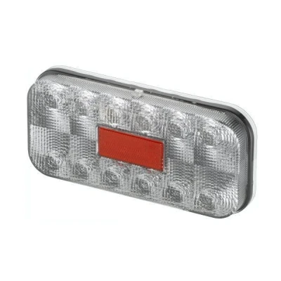 Image of E16919 Rear light HELLA 2VA 011 900 031 Left, Right LED black 24V Crystal clear without indicator failure control