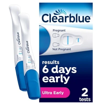 Image of Clearblue Pregnancy Tests, Early Detection Test, Results 6 Days Early, 99% Accurate Results, 2 Packaging May Vary