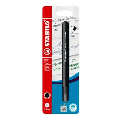 Image of STABILO Premium Fineliner dr!ver Fine Pack of 1 Black