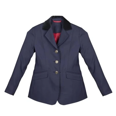Image of Shires Aston Horse Riding Show Jacket in Navy Childs 32,