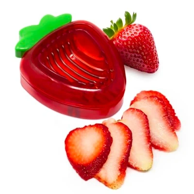 Image of Joie Kitchen Gadgets Strawberry Slicer, Red