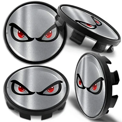 Image of Biomar Labs 4 x 68mm Wheel Centre Alloy Hub Center Caps Compatible with BMW 36136783536 Hubcaps Silver CB 8