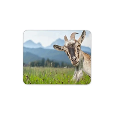 Image of Funny Goat Mouse Mat Pad Goats Animal Sheep Cute Fun PC Computer #8515