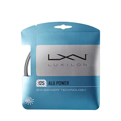 Image of Wilson Unisex Big Banger Alu Power 125 Luxilon Tennis String Set, Silver, 12.2 m UK