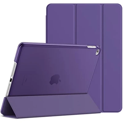 Image of JETech Case for iPad Air 2 (Not 1st Edition), Smart Cover Auto Wake/Sleep (Purple)