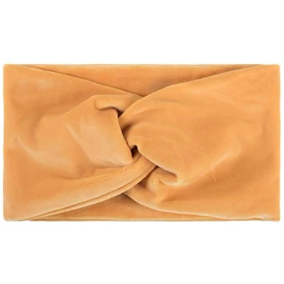 Image of styleBREAKER women velvet look headband with twist knot, hairband 04026040, Colour:Orange