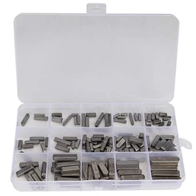 Image of Hilitand 140pcs Parallel Drive Shaft Key Square Wrench Feather Round End Keys
