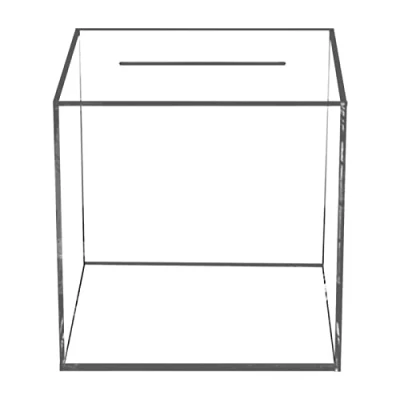 Image of woyufen Clear Acrylic Piggy Bank, Transparent Money Bank Saving Jar Break to Open Square Box for Adults Smash Cash and Bills
