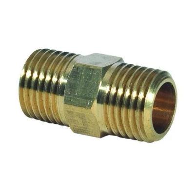 Image of Plumbright Brass Hexagon Nipple 3/4&quot;